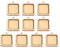 Colcolo 10 x Mini-Stickrahmen aus Holz, Ringe, Holzrahmen, Stickrahmen, DIY-Werkzeug für Schlüsselanhänger, Rahmen, Basteln, Anhänger, Heimdekoration, Quadrat