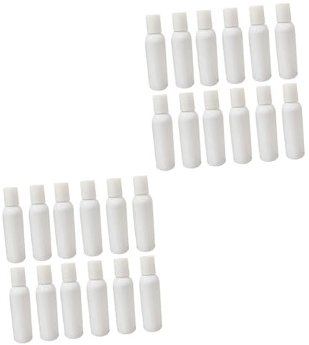 STOBAZA 24 Pièces Flacon Pulvérisateur De Voyage Mini-Lotion Distributeur De pour Les Mains Contenant De De Voyage Mini Pression Blanche Liquide Vide