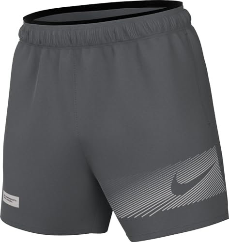Nike Herren Shorts M Nk Challenger 5Bf Shrt Flash, Iron Grey/Black/Black/Reflective Silv, FN3048-068, XL