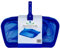 acquaverde | Retino a Sacco per Piscina, Ideale per la Raccolta di Foglie, Insetti e Detriti dall'acqua di Piscine, in Plastica ad Elevata Resistenza, Design Idrodinamico, Blu - cm. 49x4x38.5