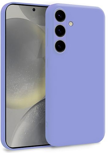 MyGadget Cover per Samsung Galaxy S24 - Custodia in Silicone Morbido a Doppio Strato – Case con Protezione Fotocamera & Fodera Interna Antigraffio - Lilla