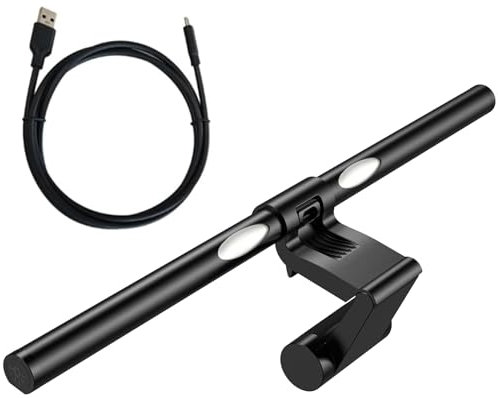 Computer Monitor Light Bar, Monitor Lamp for Eye Caring, E-Reading LED Monitor Light with 3 Color & Dimming Adjustment, Touch Control, No Screen Glare Space Saving Home Office Lamp (Professional)