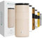 Elemental Artisan Insulated Tumbler - Triple Wall Coffee Travel Tumbler, Reusable Stainless Steel Coffee Tumbler with Ceramic Lid - Thermal Coffee Cup - Hot (6 Hrs) & Cold (18 Hrs) (Beige, 470 ml)