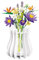 Holzvasen-Set für Lego-Rosen, Kirschblüten, Sonnenblumen, Tulpen, Narzissen, Lotus, niedliche Blumenvase für Lego-Blumenstrauß, Arrangement, Heimdekoration für Frauen und Erwachsene (weiß)