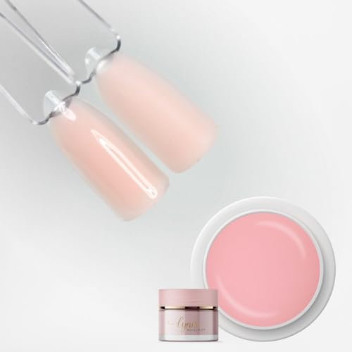Aufbaugel für Gelnägel Cover CREAMY ROSE 15ml für Profis & Anfänger als UV Gel zur Nagelverlängerung · Cover Builder Gel · pinchbar, selbstglättend, mittelviskos ·Lynis-Nailshop.de