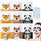 9 PCS Feuchtigkeitsspendend Tuchmasken Gesicht Kinder,Tierdruck Tuchmasken Gesicht,Gesichtsmaske Kinder,Entzückender Adventskalender Tuchmasken,für Alle Hauttypen,mit 1 Packung Kollagenfaden