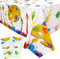 Bunt Tischdecke, 1 Stück Art Paint-Tischdecke, Happy Birthday Tischdecken, Party-Tischdecken, Für Geburtstag Feiern, Kinder-Malmatten, Geeignet, Paint-Party-Dekorationen