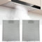 SUQ Filtro de Aceite Metálico de Campana Extractora, Filtro de Ventilación de Campana Extractora de Malla de Aluminio de 5 Capas, Filtro de Ventilador de Extracción Universal (2PCS, 320 x 260mm)