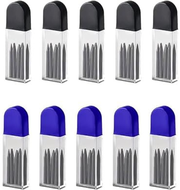 BARRU 100 Stück Zirkelersatzminen, 2B Zirkelminen mit Radiergummim, 2 mm Durchmesser Zirkel Ersatzminen 2cm Lang Minen für Zirkelspitzer Mathematische Zeichnungserstellung Holzbearbeitungsmarker