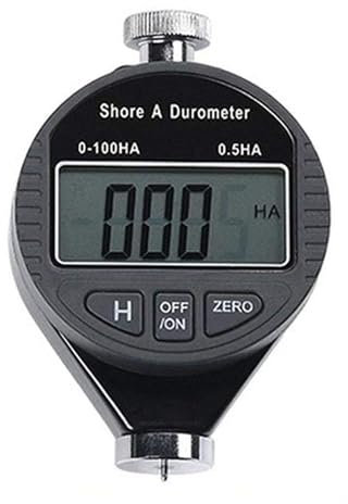 OBEST Durometro digitale con display LCD, tipo Shore A, strumento per misurare la durezza di gomma, plastica, pneumatici e silicone, campo di misurazione 0-100 HA