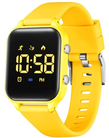 Timever Digitale Uhr Kinder Wasserdicht Armbanduhr Mädchen Jungen Stoppuhr | Sportuhr für Mädchen Jungen Licht Silikonarmband ohne App ohne Handy Digitale Uhr Alarm Timer Alltag Schule Freizeit Geschenk