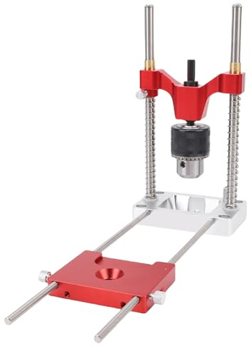 Fabater Portable Drilling Guides for Straight Holes, Adjustable Drill Guides Attachment, Portable Drill Press Stand with Limit Block and Wrench, Multi Angle Drilling Jig Attachment