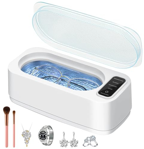 Nettoyeur Ultrason VINATO 350ml Ultrasonic Cleaner vec 4 Modes de Nettoyage Ultrasons pour Lunettes, Bijoux et Montres