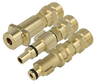 vhbw 3-tlg. Adapter-Set auf M22 Gewinde kompatibel mit Lavor Galaxy 140, 160, 150 Hochdruckreiniger - Schnellkupplung