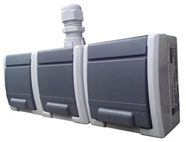 Aufputz Schuko Steckdose 3fach