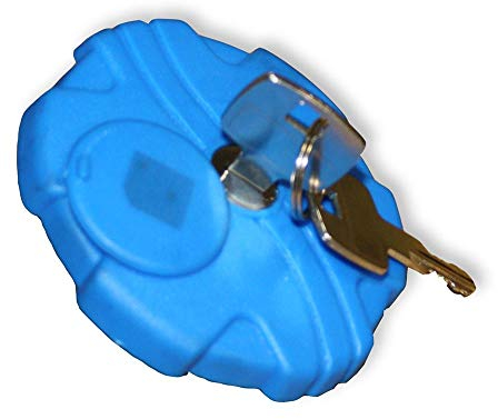 Multicar Tankdeckel, abschließbar, blau