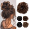 TESS Haarteil Dutt Braun mix Haargummi mit Haaren Gewellt Kleine Haarknoten Hochsteckfrisuren günstig Haarverlängerung Extensions für Frauen 30g ombre Rotbraun/Ockerbraun