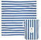 Dock & Bay Strandhandtuch - Schnell trocknende Mikrofaser, ohne Sand - Kompakt, Leicht - 100% recycelt - Inklusive Beutel - Cabana - Whitsunday Blue, Double Extra Large (180x200cm, 70x78)