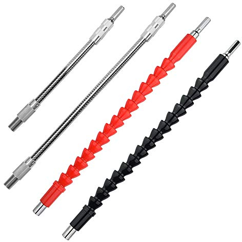 FineGood Set di 4 prolunghe flessibili per trapano elettrico