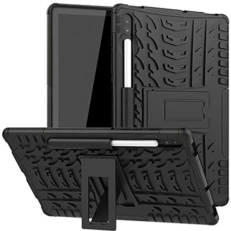 Verco Hülle für Samsung Galaxy Tab S6 10.5, Outdoor Schutzhülle Armor Tablet Case Cover [T860 / T865], Schwarz