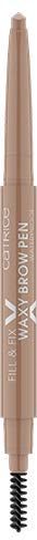 Catrice Fill & Fix Waxy Brow Pen Waterproof, Eye Pencil, Augenbrauenstift, Nr. 010 Blonde Brown, braun, vegan, wasserfest, Mikroplastik Partikel frei (0,25g)