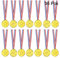 FEPITO 36 STK. Gold Siegermedaillen Kinder Plastikmedaillen Goldmedaille für Kinder Party Favor Dekorationen und Sportpreise