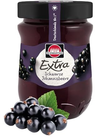 Schwartau Extra Konfitüre, Schwarze Johannisbeere, 340 g