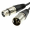 3 Pin XLR Microphone Cable Male To Female Patch Lead Mic OFC - GOLD PINS 3m