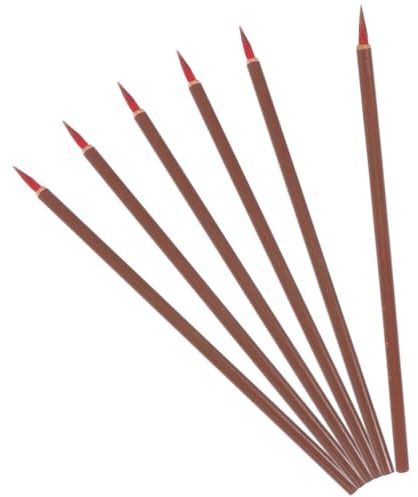 6Pcs Ensemble de Pinceaux de Calligraphy Chinoise, Pinceaux à Encre de Peinture Chinoise pour l'Écriture, le Dessin, la Peinture, Pinceau à Encre Japanese, Sumi Kanji Fin pour Étudiants Débutants