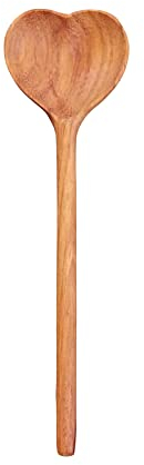 Kochlöffel Holz Kochlöffel Herzform Holzkochlöffel Holzlöffel Küchenhelfer Küchendeko 6 x 28,5cm