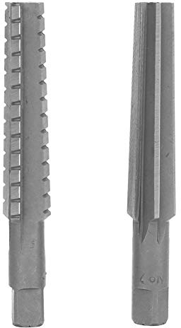 Schneidreibahle Fräsreibahle Hochgeschwindigkeitsstahl 2 Stück Hss Mt2 Kegel Fein Rough Reamer Cutter Tool Set Zylinderschaft 1,5 X 12,5 Cm