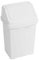 JMS we create smile 8L/25L/50L Litre Plastic Swing Lid Bin Waste Recycle Dustbins Rubbish Trash Refused Bins (Ice White, 8 LITRE)