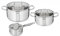 Tefal Virtuoso E4926S75 Set 3 pièces : poêlon 14 cm + casseroles 20/24 cm + 3 couvercles