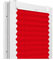 Fenster DEKOR - Plissee Klemmfix ohne Bohren Breite 115 cm x Höhe 140 cm - Fenster Plissees innen Rot - Faltrollo blickdicht - Faltrollos einfach zu montieren - Blissett Rollo