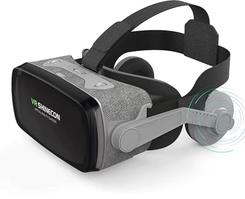 Visore VR per realtà Virtuale Universale per Smartphone Android, Schermo da 3,5-7 Pollici, Casco per Occhiali 3D con Lenti Anti Blu, Occhiali VR per per IOS per Android