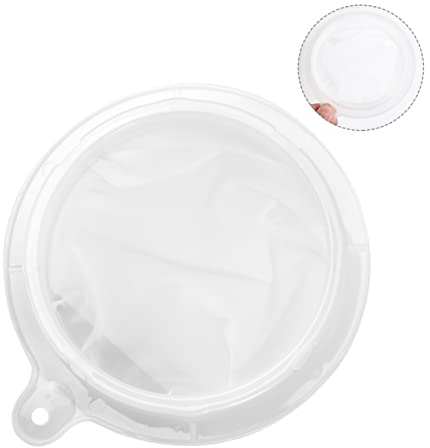HOMSFOU Small Strainer Fine Food Filter Coffee Strainer Net Skimmer Soy Milk Filter Mesh Kitchen Funnel Filter Filter Mesh Cooking Funnel Coffee Filter Oil Filters Liquid White Filter Disc