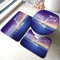 Set 3 Teilig Badvorleger Delphin Springt Aus Dem Meer Konturmatte Anti-Rutsch Badgarnitur Badematten, Für Dusche, Spa