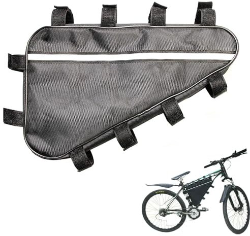 VADO VLTRA Triangle Battery Bag for Electric Mountain Bike, Waterproof Oxford Cloth Case, Large Modification, Bicycle Li-Lon Case Storage Tool Bag for Bike Cycling (L:39 * 36 * 22cm)