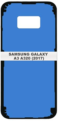 IS-TECK Akkudeckel Kleber kompatibel für Samsung Galaxy A3 2017 A320 Klebe Band Dichtung Streifen Folie Back Cover