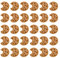 30 Stück Aufnäher Zum Aufbügeln, bestickte Keksflicken für Kleidung Aufnäher Mit Keksen Aufnäher Zum Aufbügeln Für Kleidung Cookies Kekse Bestickter Stoffaufkleber Dekorativer