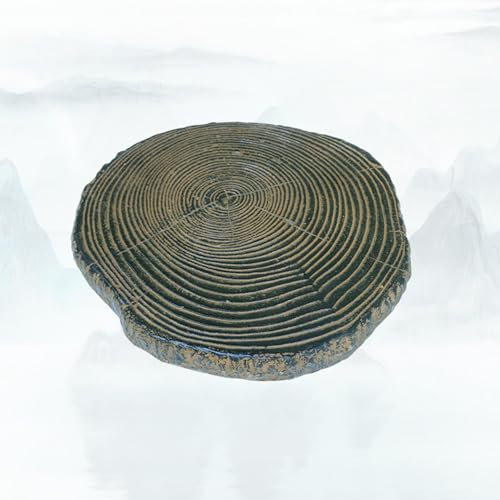 Cutfouwe Trittsteine Baumscheibe,Große Gartenplatten Aus Zement+Harz,Rund Trittsteine Für Trittstein Matte Schrittstein, Trittflächen, Dekosteine Für Ihren Garten, Gartendeko,S