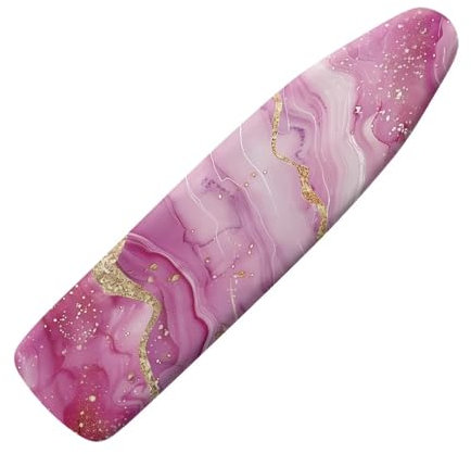 Vanideaoty Bügelbrettbezug aus rosa Marmor, wärmereflektierend, staubabweisend, weicher Stoffbezug, kratzresistent, Heimbügeldekoration