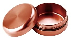 OVADA Metall Dose für Kräuter, Pillen und Gewürze | Geruchsdicht u. Wasserdicht | Aluminium Metall | Premium Stash Transportbox | Hochwertige Tube Box Aufbewahrung | Clean Design (Rose-Gold)