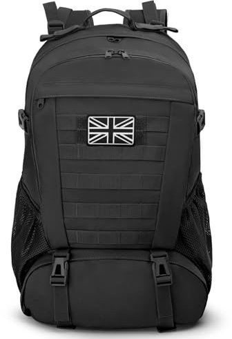 Jueachy Military Tactical Backpack 35L Army Assult Camouflage Hunting Rucksack Molle Waterproof 3 Day Large Rucking Backpack for Outdoor Sports Trekking Hiking Travel Camping