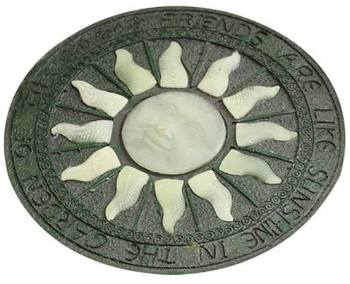 Pietra da calpestio per giardino, Pietra luminosa for gradini Sun & Moon for percorsi paesaggistici, strumento for pavimentazione di percorsi che brilla al buio(Style F)