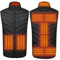 Heated Vest for Women and Men,Heated Gilet with 15 Heating Pads,Electric USB Rechargeable Winter Thermal Vest for Motorcycle Fishing Walking and Outdoor Work for Christmas (Battery not included)