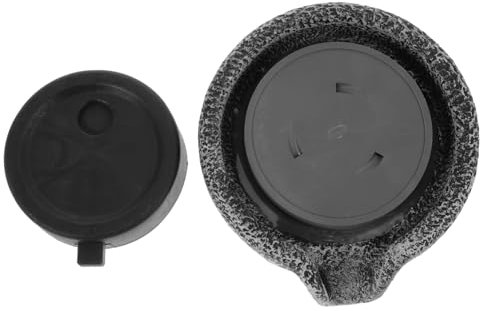 NESTINGHO 1 Satz Mikro Wassermühle Miniatur-Wasserfall-brunnen Gartenzubehör Tischminiaturen Indoor-Wasserfall Miniaturdekoration Feng Shui Tischbrunnen Polsterbesatz Graphit Dark Grey