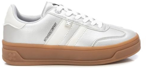 XTI 143645 Damen-Sneaker, Silber, 38 EU, Silber, 38 EU
