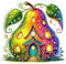 Diamond Painting Nachtlicht Tischdeko Tiere, Diamant Malerei Nachttischlampe Tischlampe LED Deko Set, DIY 5D Diamant Painting Lampe für Kinder Geburtstag Geschenke (Birne)
