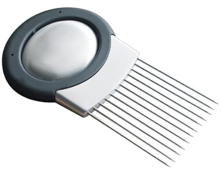 Porte-Oignon en Acier Inoxydable – Découpeur Manuel d’Oignon pour Tomates, Pommes de Terre, Fruits, Viande & Plus – Accessoire de Cuisine Multifonction pour Couper, Hacher et Trancher